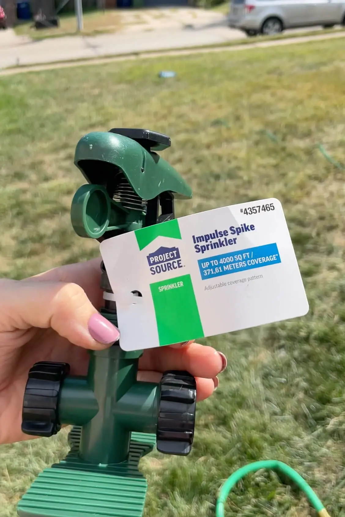 Using impulse spike sprinklers for a DIY, automatic watering system.